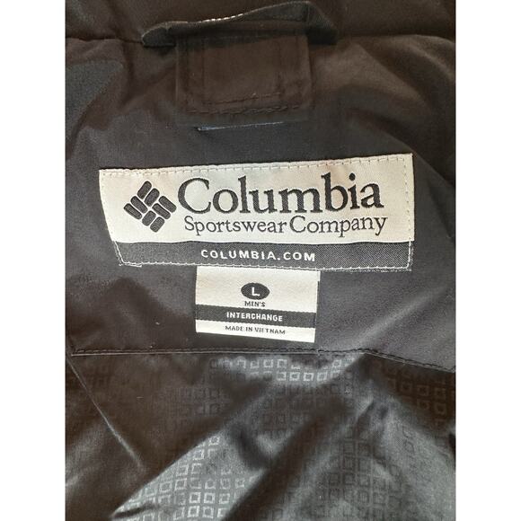 Columbia Interchange‎ Men's Sz L Jacket Coat Parka Waterproof Shell Blue Gray - Picture 5 of 10